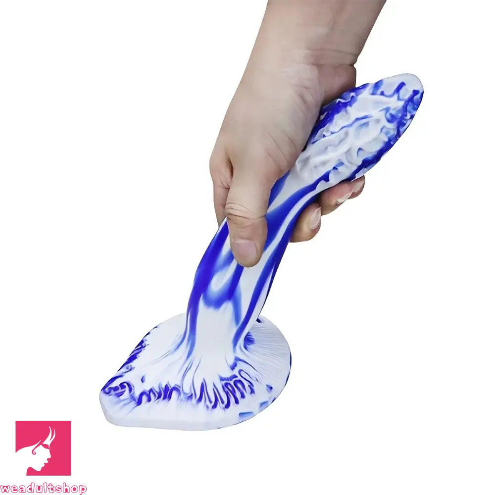 8.2in Realistic Fantasy Dildo For Hands-free Sex Flexible Shaft Testicles