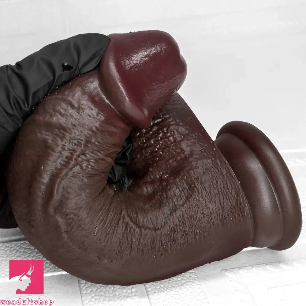 7.87in 9.05in 10.82in Strap on Real Lifelike Soft Dildo With Exposed Glans