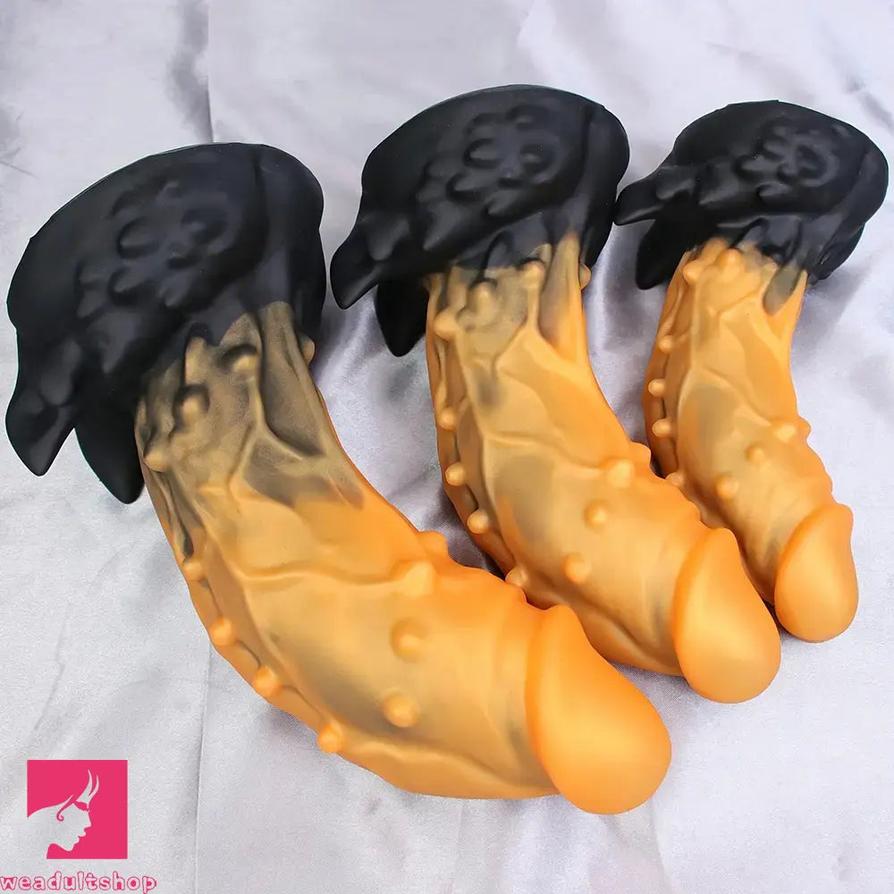 6.54in 7.68in 8.97in Soft Silicone Monster Spiked Dildo Thick Anal Odd Dildo