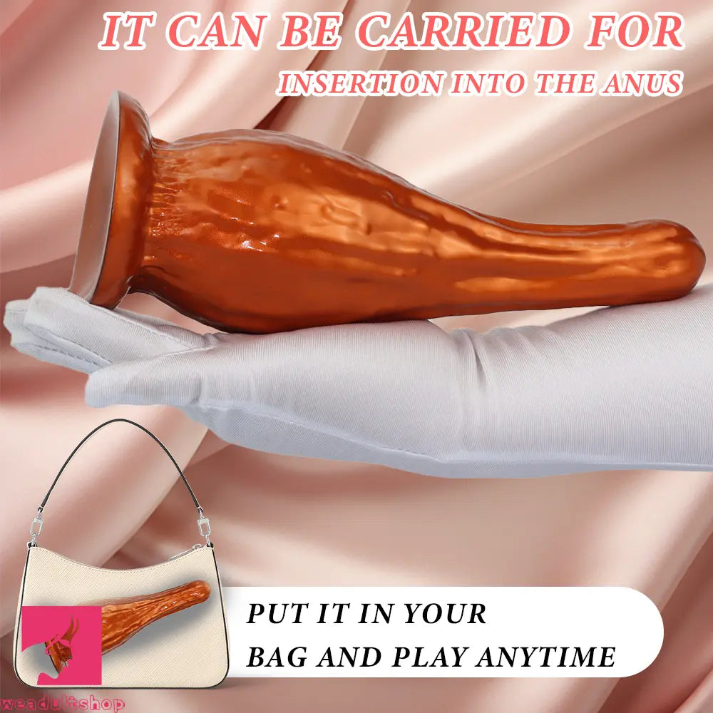 5.31in 7.08in 9.05in Fantasy Silicone Dildo Vase Shape With Suction Cup