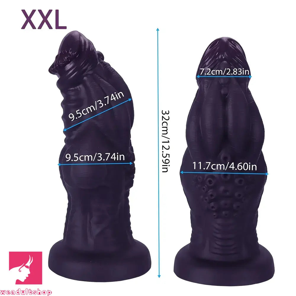 9.05in 9.44in 10.23in 11.61in 12.59in G-Spot Tentacle Knot Fantasy Soft Dildo