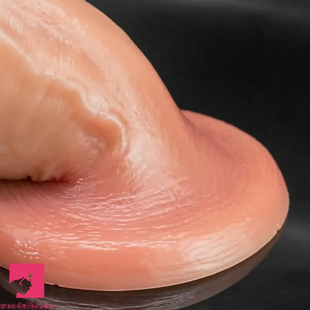 7.08in Wearable Female Genital Pump Liquid Silicone Realistic Strap on Dildo