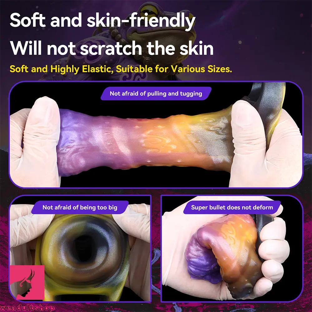 4.76in Ecan Dragon Fantasy Silicone Soft Dildo Sleeve Penis Extender