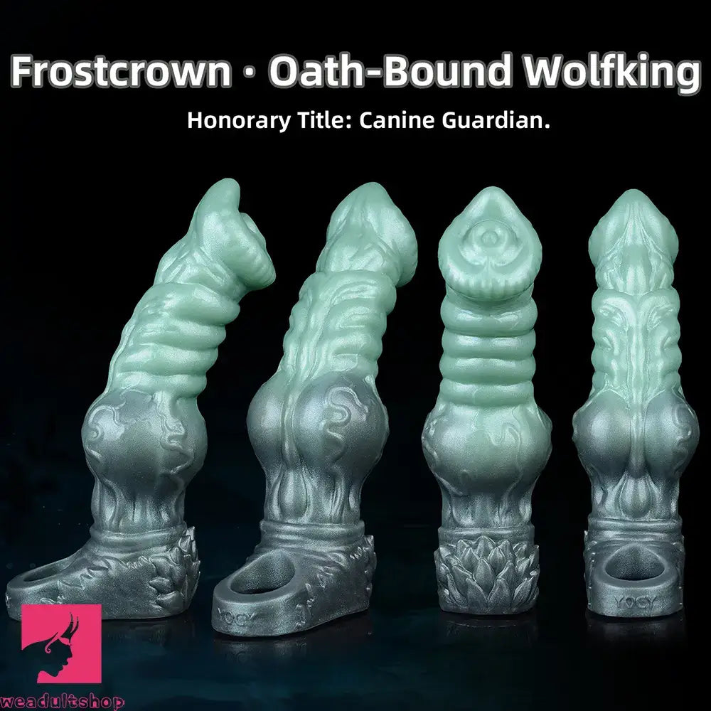 8.58in Wolf Animal Knot Hollow Penis Sleeve Dildo Cock Enlargement Sleeve