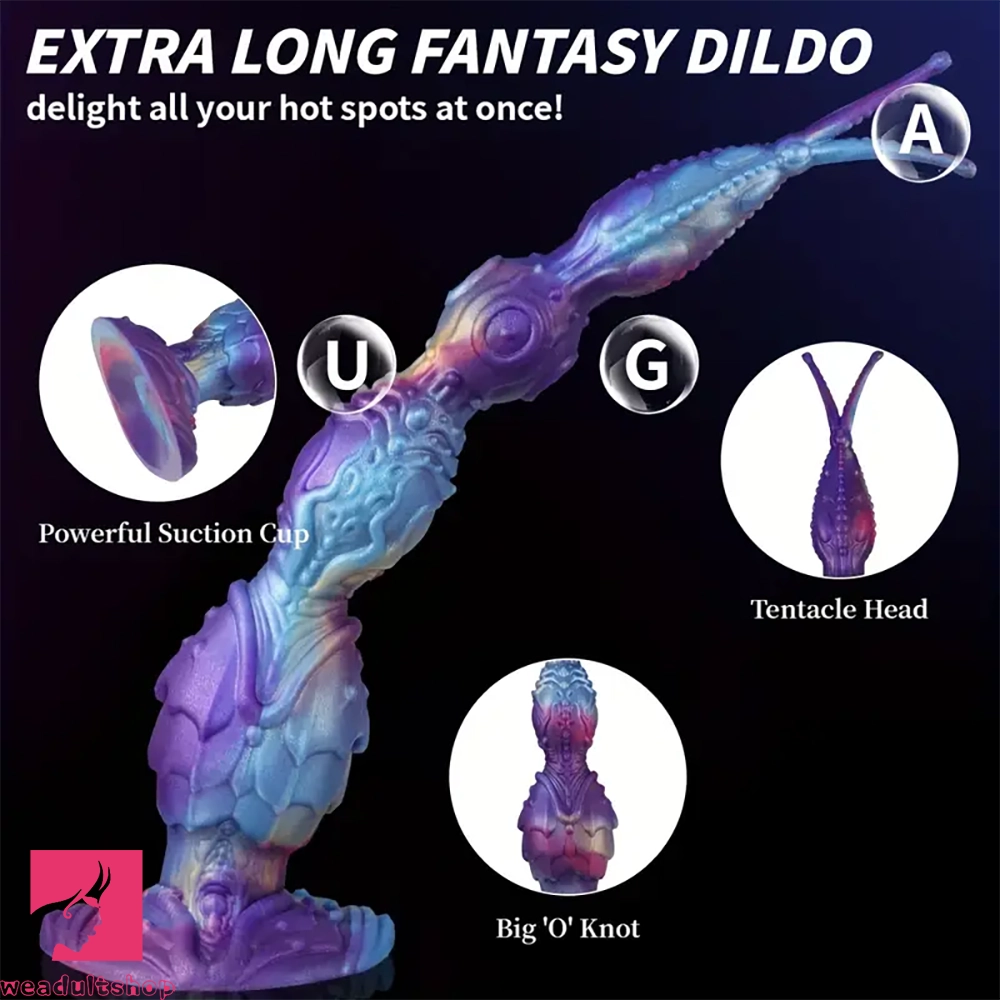 14.56in Alien Anal Bead Silicone Anal Plug Super Long Dildo Anal Sex Toy