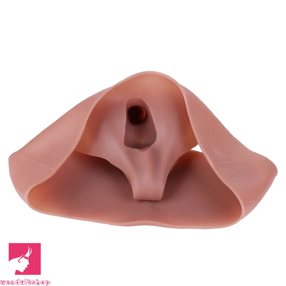 7.68in Wear Hollow Dildo Sleeve Pants Silicone Pants For Thicken Cock