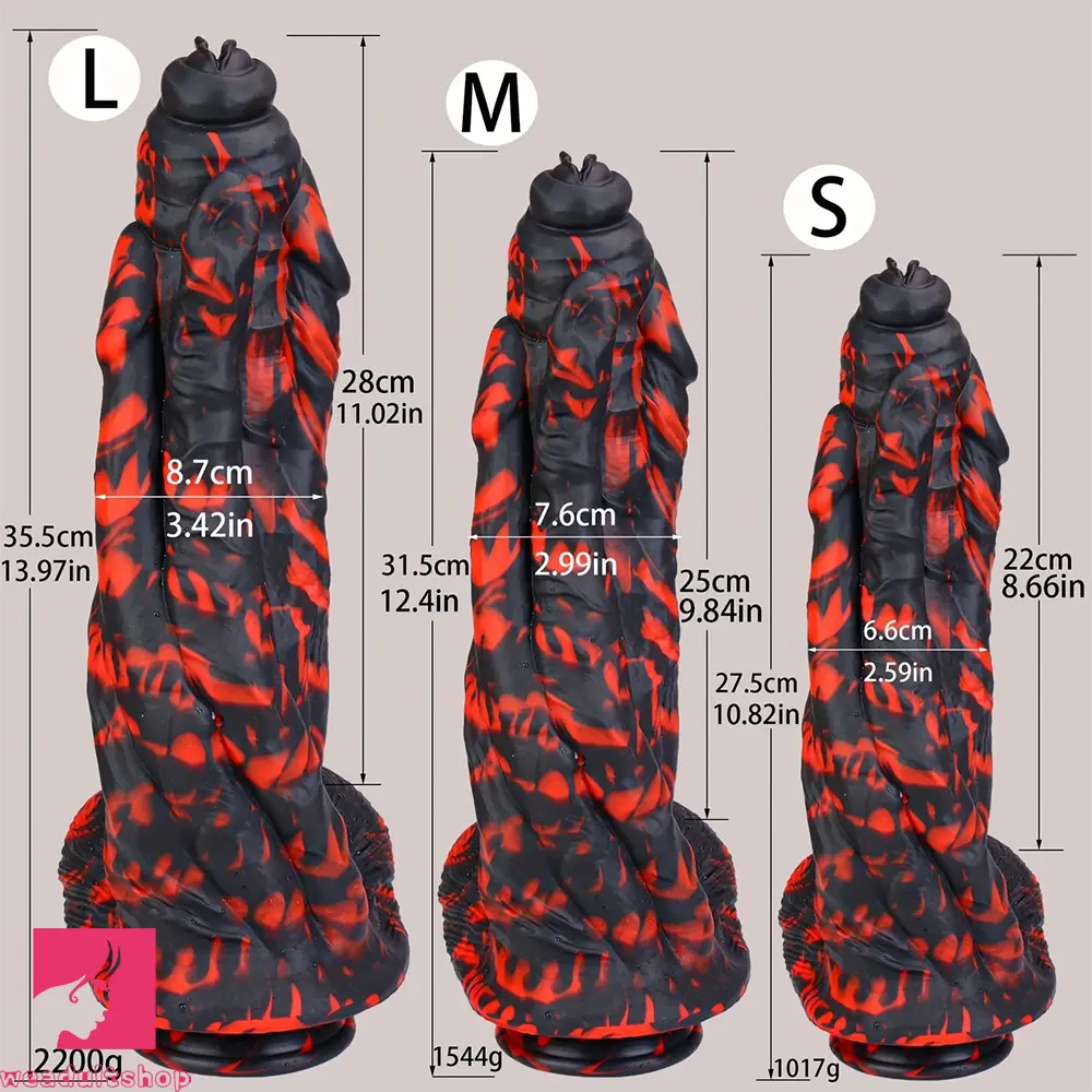 10.82in 12.4in 13.97in Giant Soft Silicone Sexy Penis Dildo For Women Sex