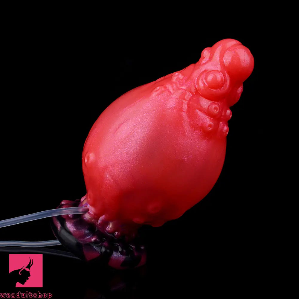 5.91in Fantasy Octopus Silicone Flexible Inflatable Spraying Water Dildo