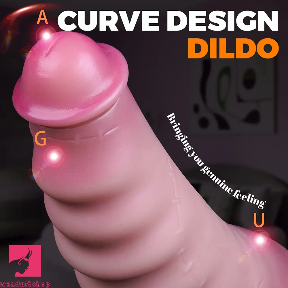 3.7in 4.72in 5.7in Liquid Silicone Mini Anal Dildo Wavy Pattern Dildo