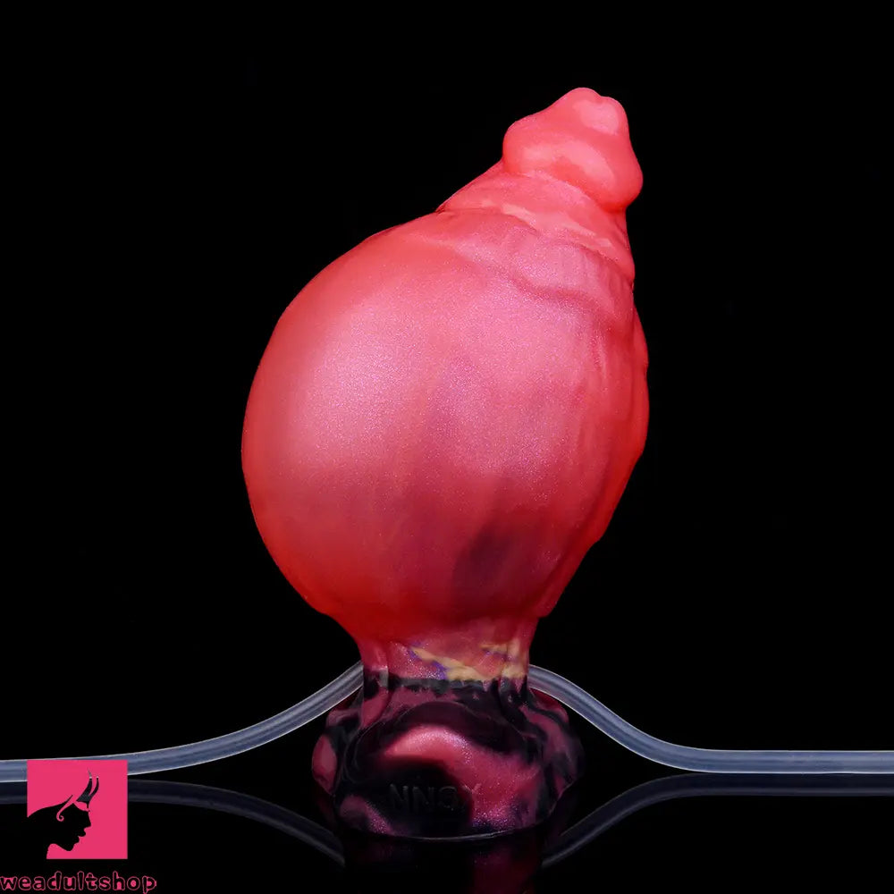 5.31in Fantasy Silicone Soft Inflatable Spraying Water Dildo For Anus Sex