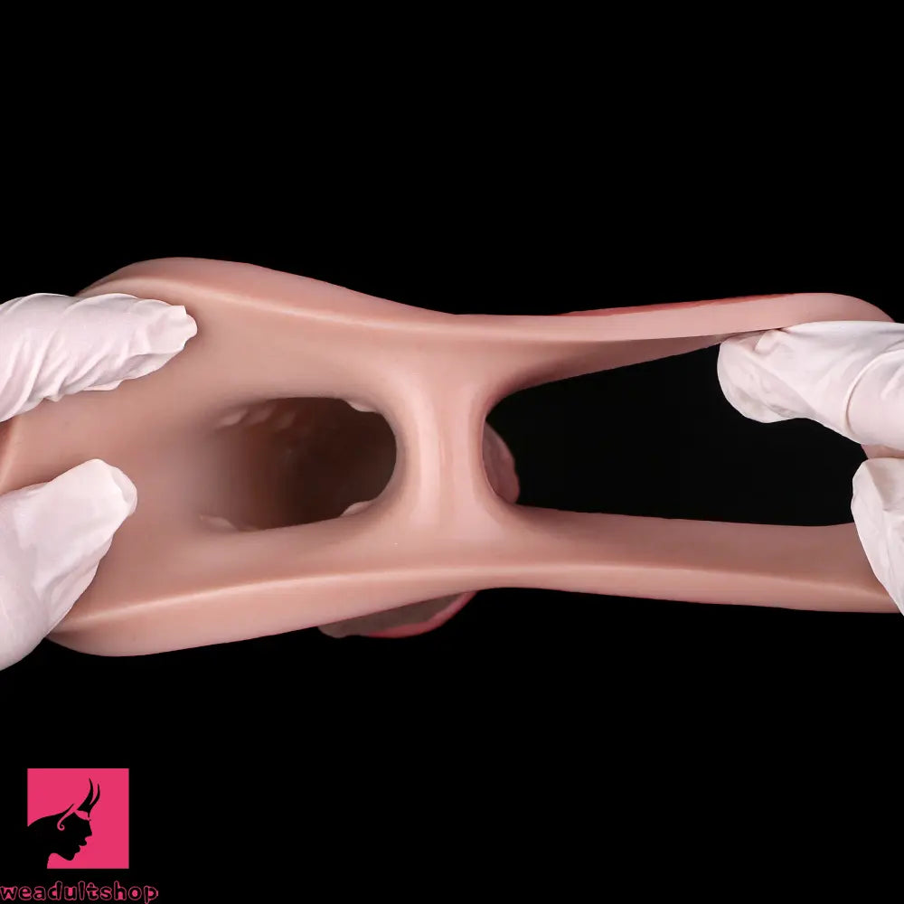 7.28in Flesh Lifelike Male Penis Sleeve Dildo For Prolong Ejaculating Toy