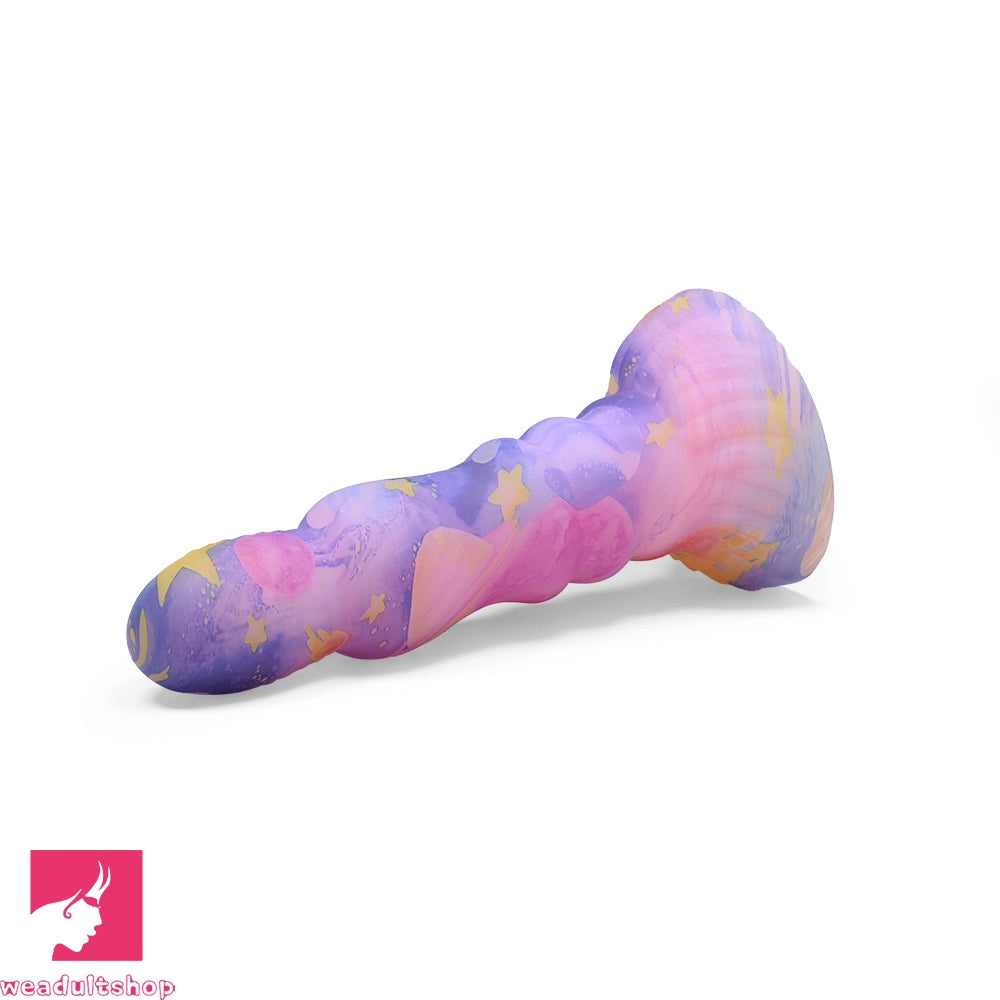 7.87in Colorful Silicone Soft Realistic Dildo Fantasy Prostate Sex Toy