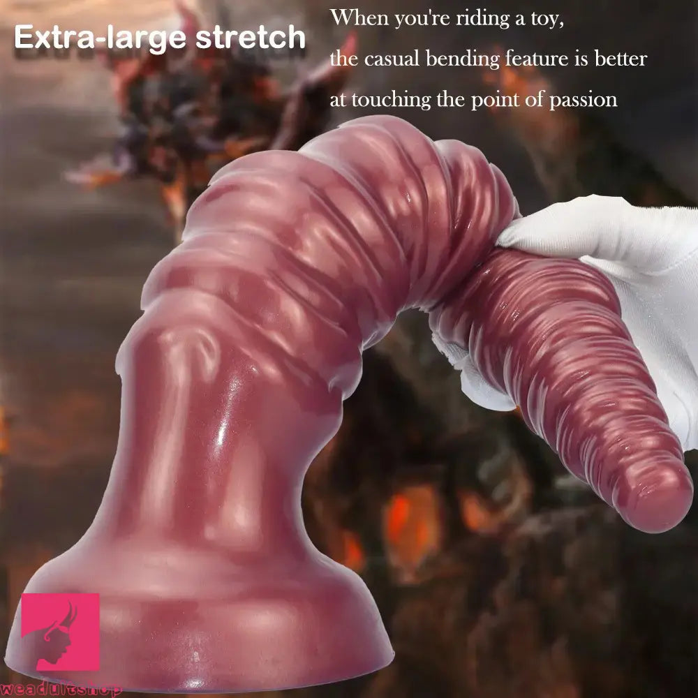 14.44in Silicone Ultra Long Threaded Deep Huge Thick Dildo For Clitoris
