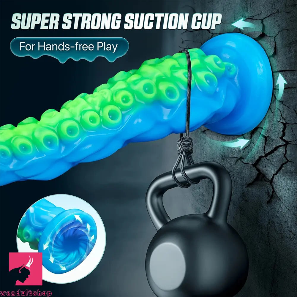 32.7in Luminous Tentacle Soft Fantasy Dildo For C U G-Spot Clit Orgasm