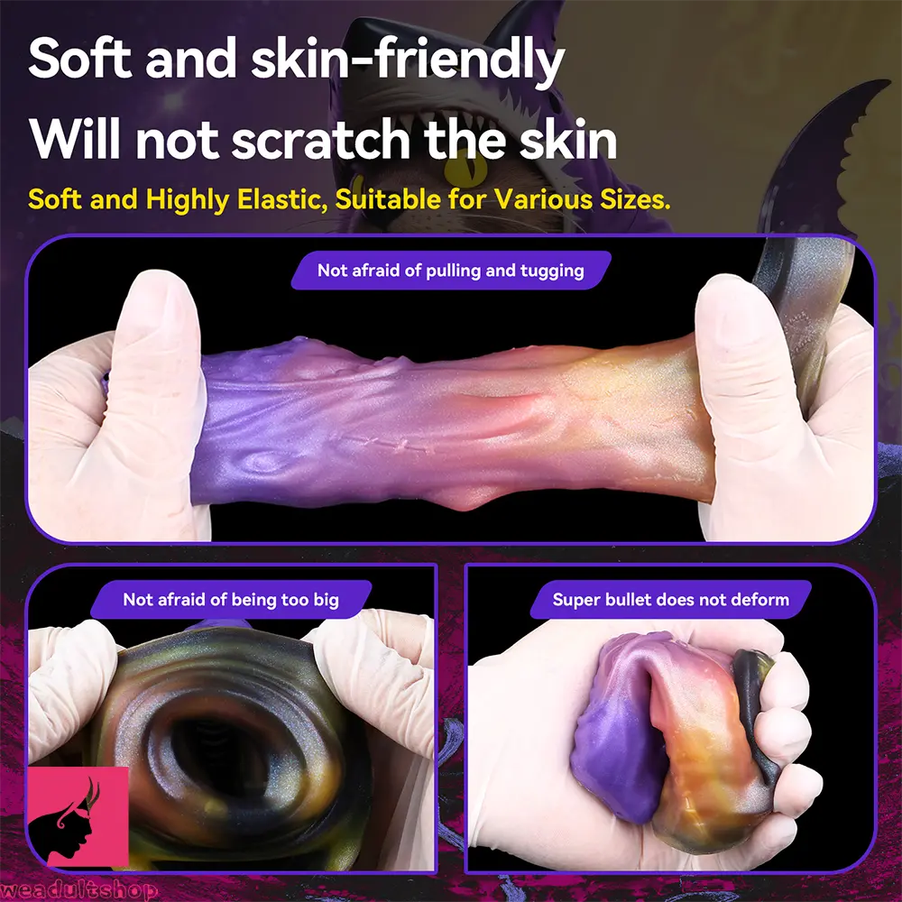 4.4in Shar Vorrfyn Fantasy Silicone Soft Dildo Sleeve Penis Extender
