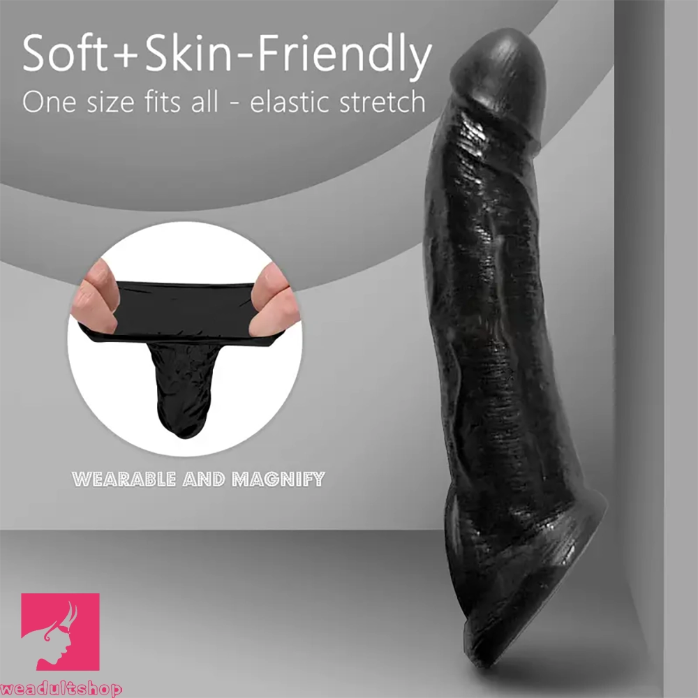 8.66in Realistic Dildo Sleeve Feel Like Skin For Hands-Play Sex Clit Pleasure