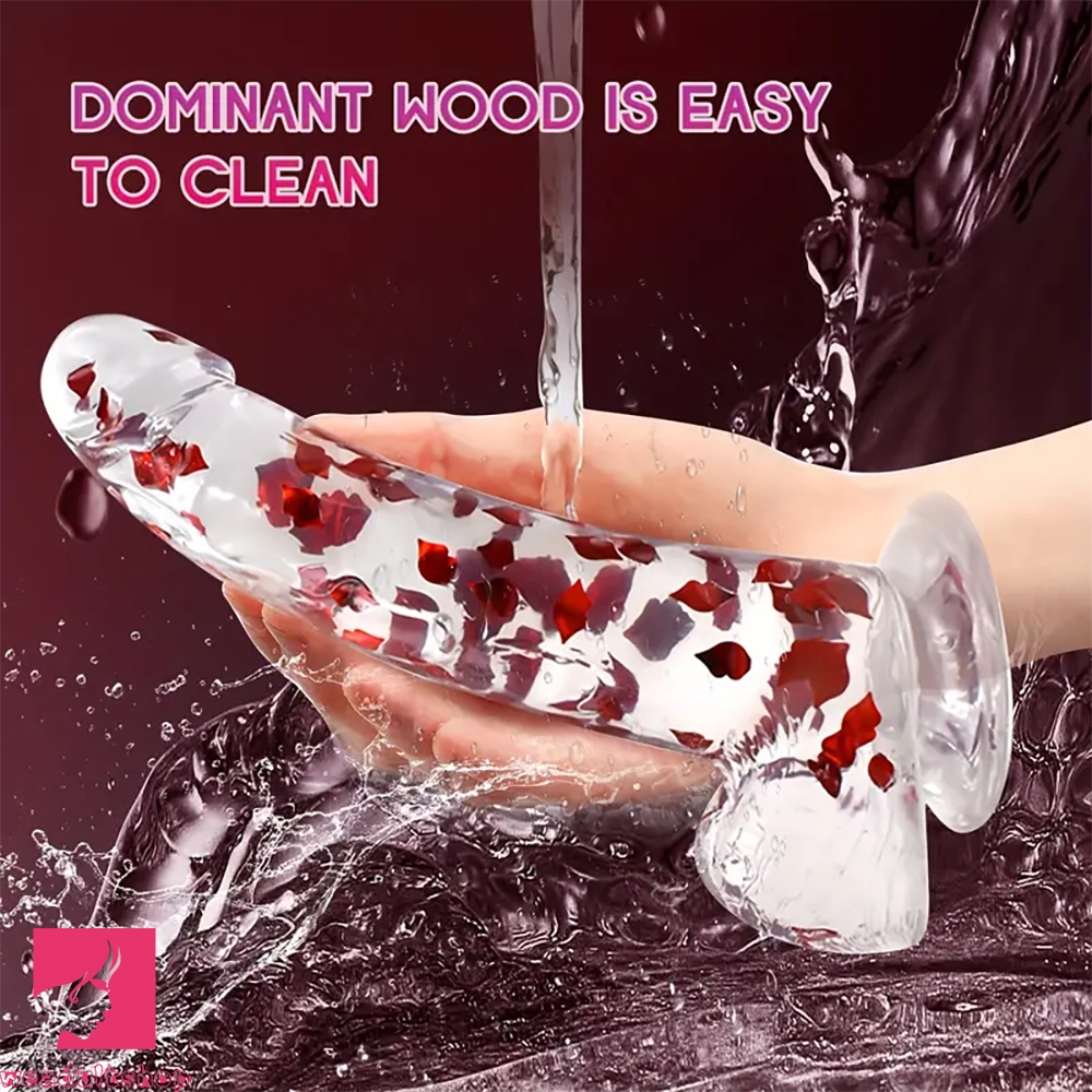 9.45in Realistic TPE Confetti Dildo Cock Hands-Free Sex Cock Toy