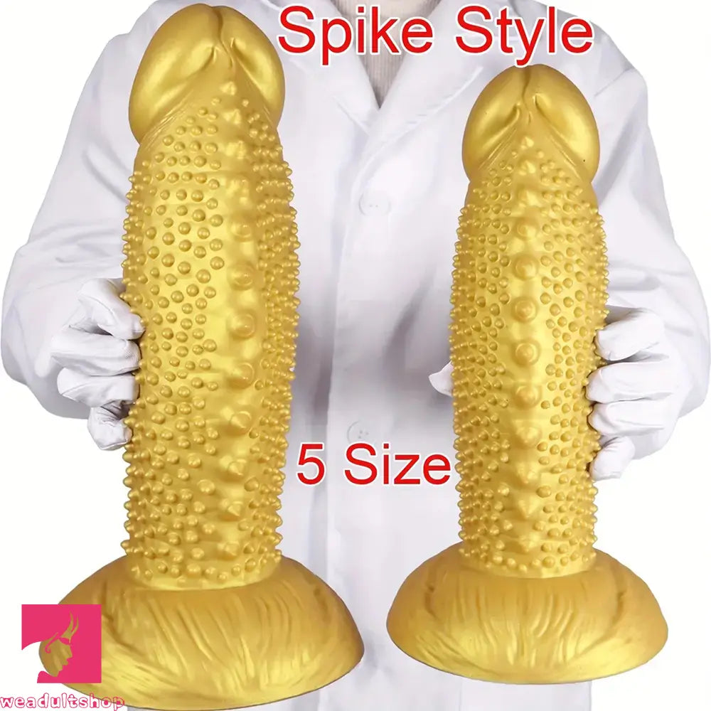 7.08in 8.66in 10.23in 11.81in 13.38in Spiky Particles Huge Dildo With Penis
