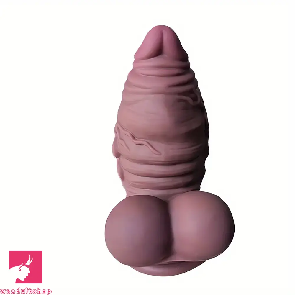 5.9in Silicone Soft Fat Thick Fantasy Small Glans Dildo For Beginners