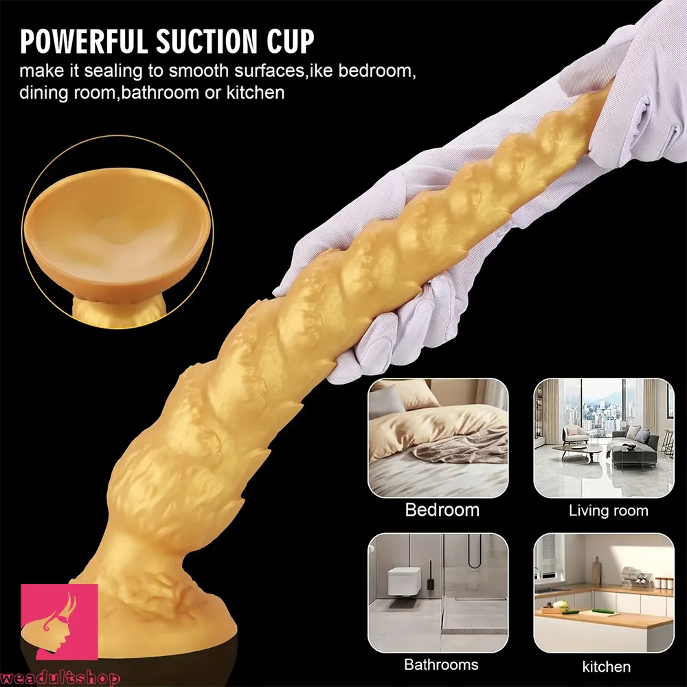 13.38in 15.35in 17.32in 19.48in Super Long Big Clit Silicone Huge Anal Dildo