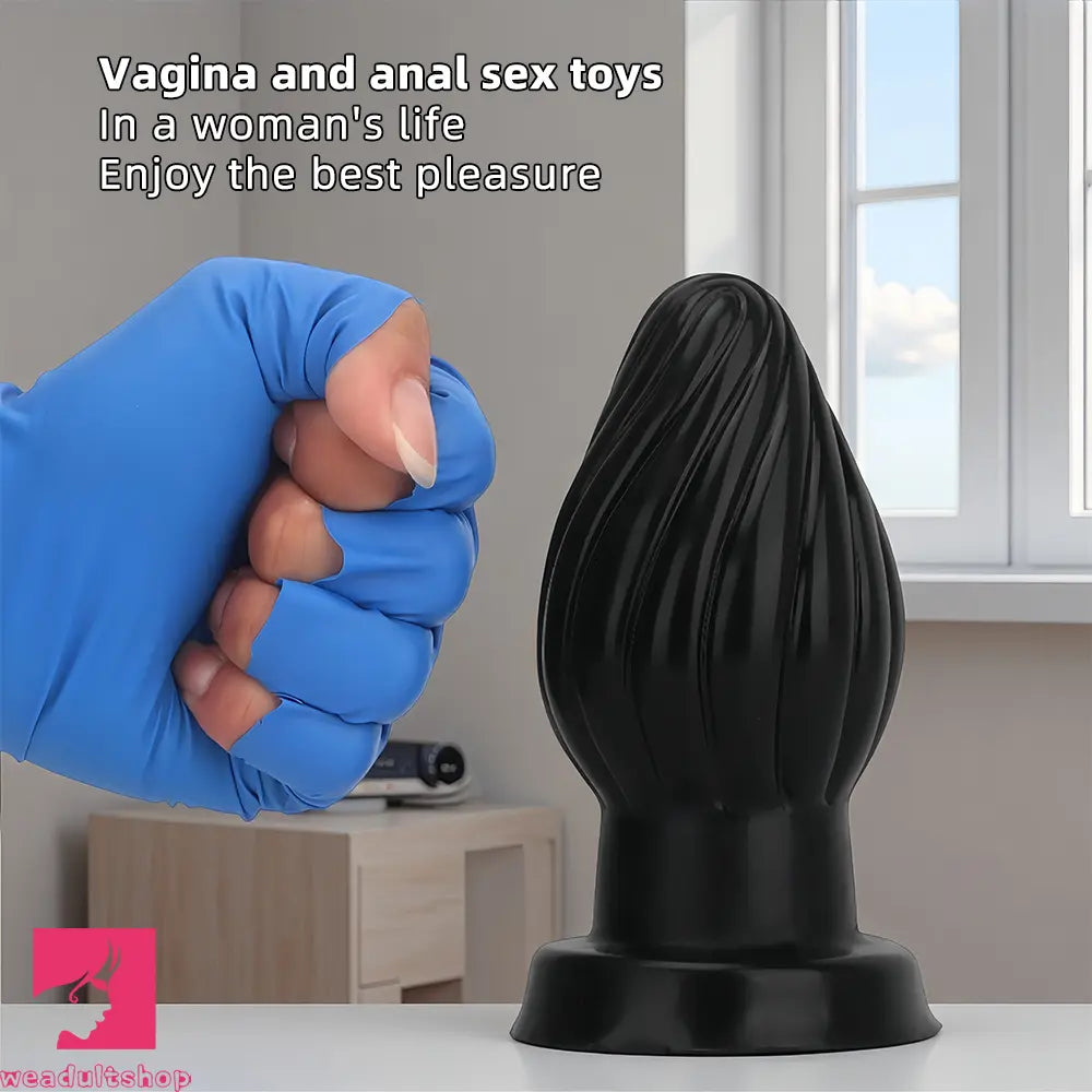 2.95in 3.93in 5.7in Silicone Spiral Small Anal Plug Dildo For Lesbian Love