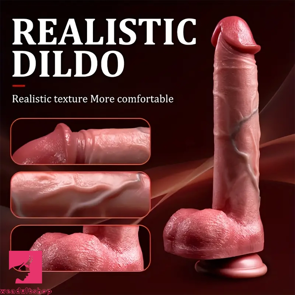 8.6in Remote Control Dildo With Electric Thrusting Heating Vibration Cock