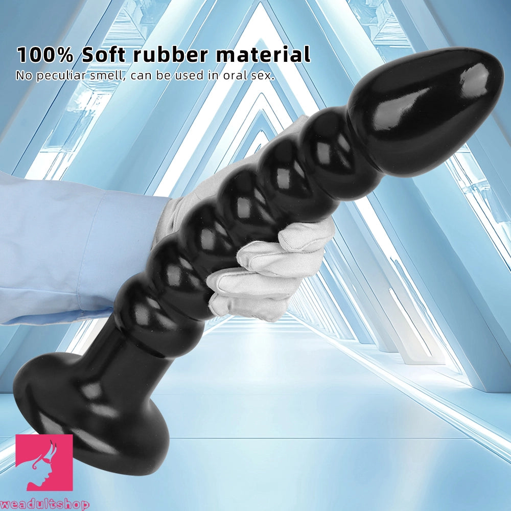 11.02in 14.56in Black Extra Long Large Thick Anal Bead Plug Dildo Sex Toy