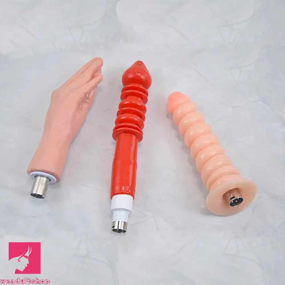 Fucking Stretch Pump Dildo Machine with-7-attachments-for-3-xlr-connector