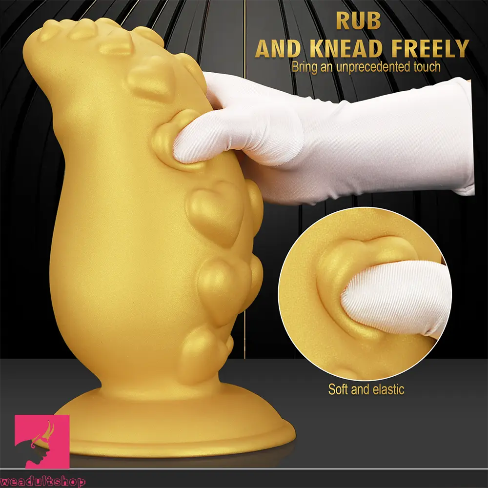 5.31in 6.88in 8.46in 10.62in Heart Anal Plug Dildo Prostate Massage Butt Toy