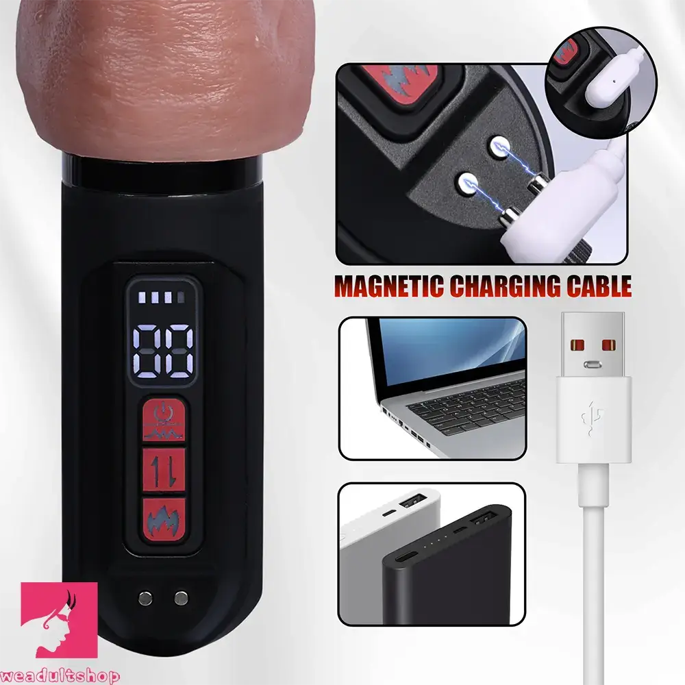 7.48in Upgrade Electric Dildo Machine Vibrating Thrusting Heating Dildo Toy