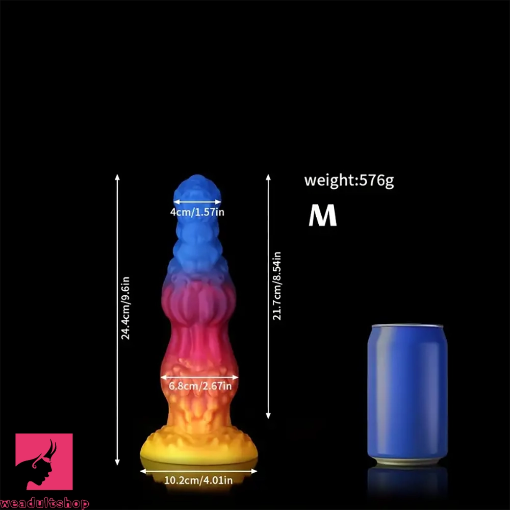 8.34in 9.6in 10.78in 12.12in Silicone Double Dilation Alien Dog Big Dildo