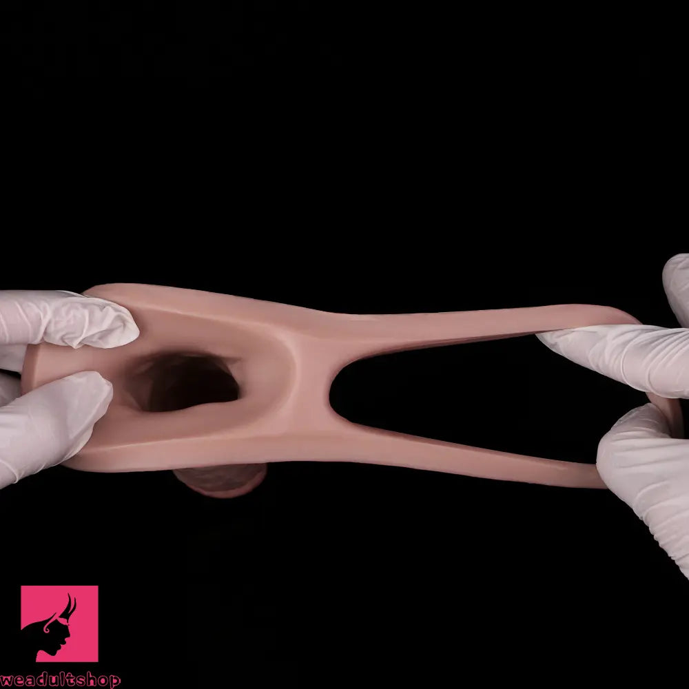 7.05in Realistic Soft Silicone Cock Ring Dildo For Lengthened Sex Toy