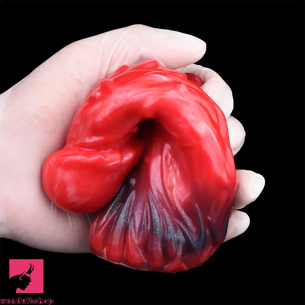 6.18in Spiked Sleeve Hollow Dildo Built-in keel Vibration Remote Penis Sleeve