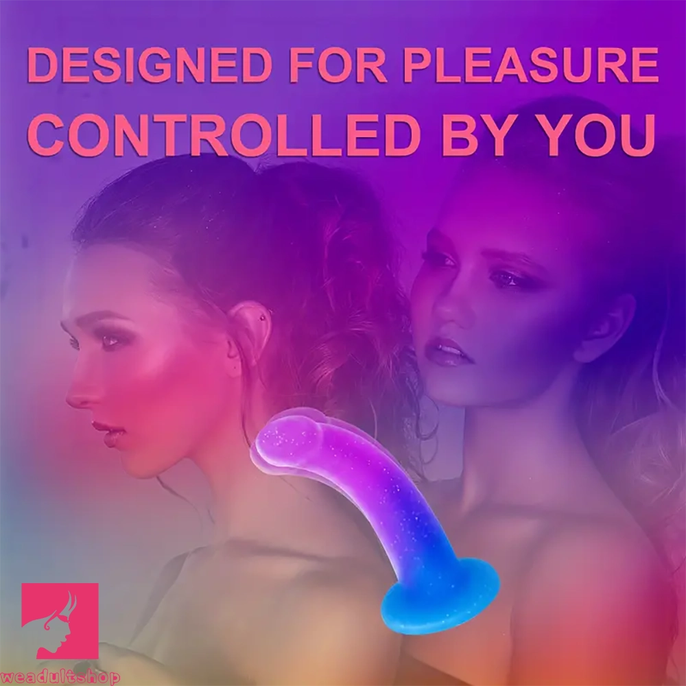 5.5in Soft Silicone Fantasy Dildo Flexible Anal Plug For Hands-Free Clit Play