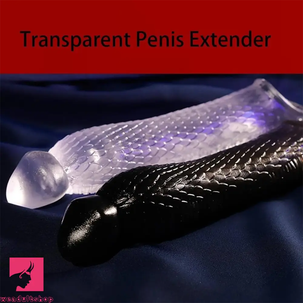 10.16in Penis Cocking Realistic Dildo Cock Sleeve For Girth Enhance Sleeve