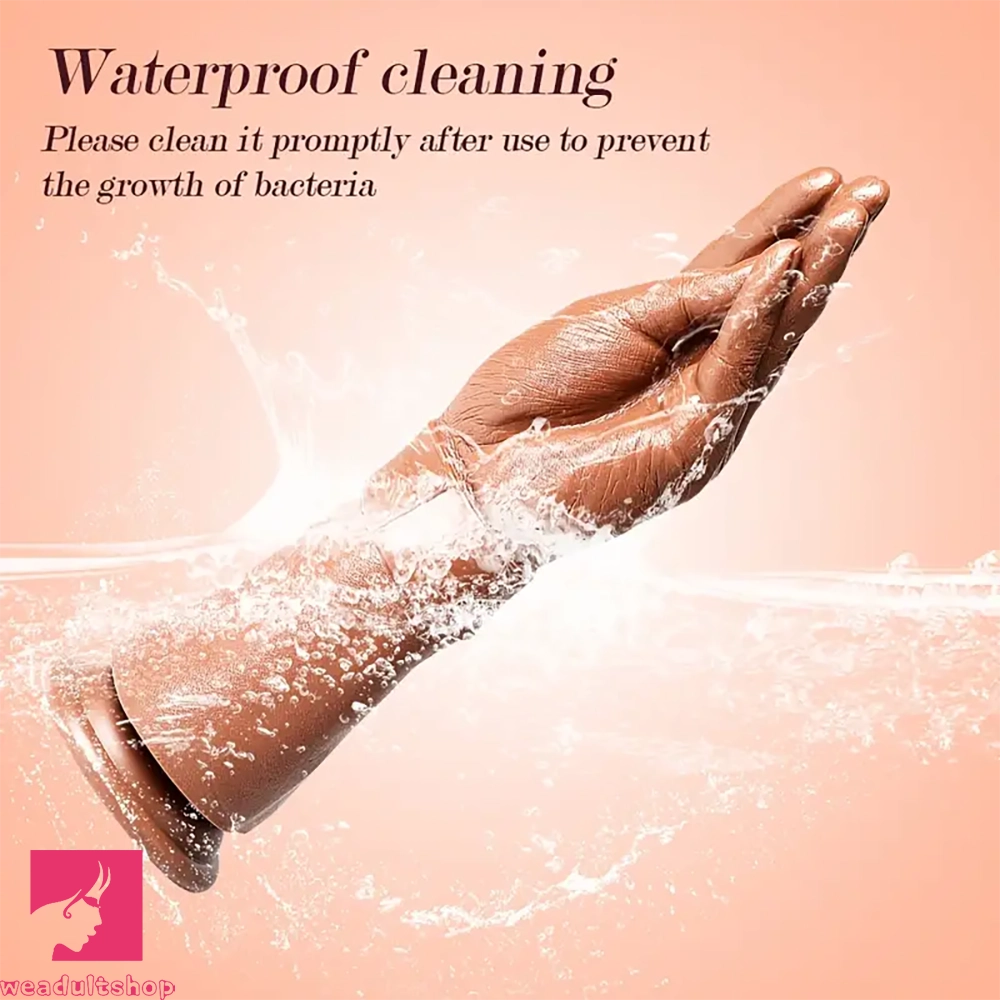 11.22in Realistic Hand Arm Fist With Graduated Fingers Dildo Prostate Toy