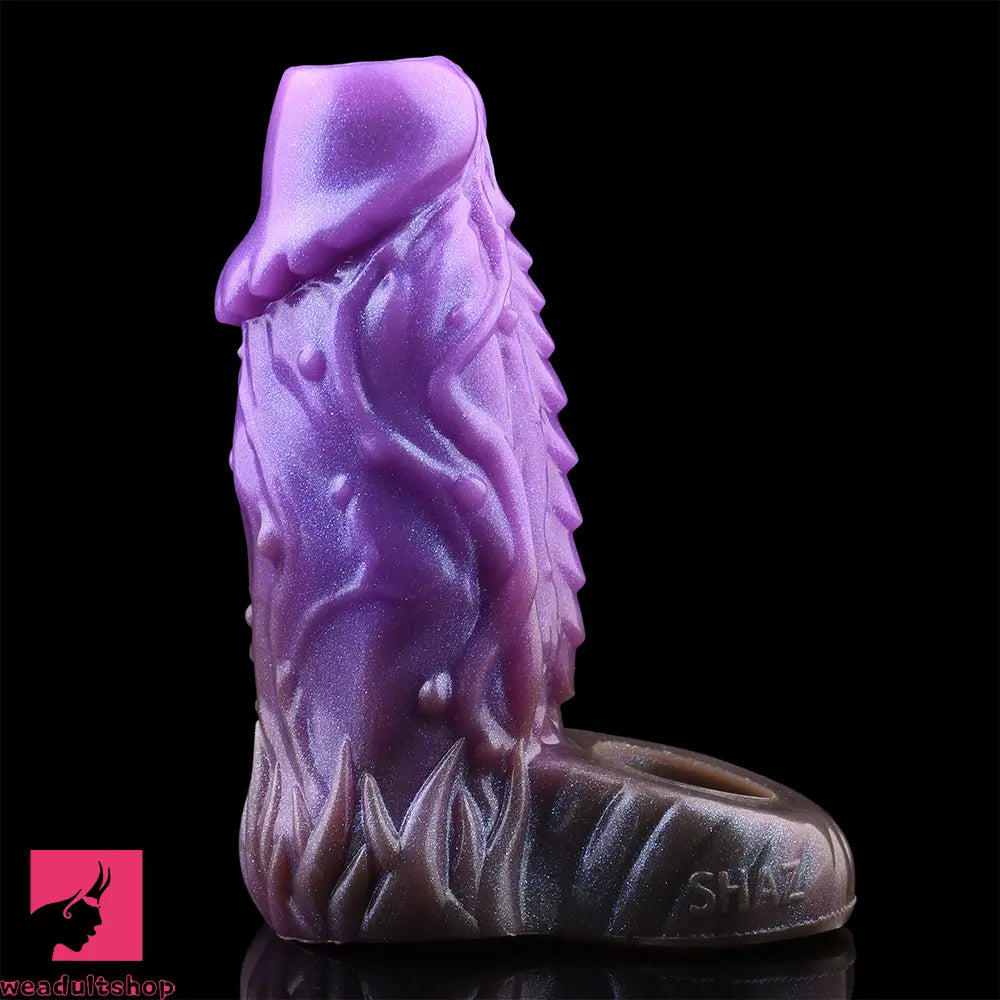 5.78in Beast Creature Fantasy Hollow Dildo Sleeve For Cock Enlargement