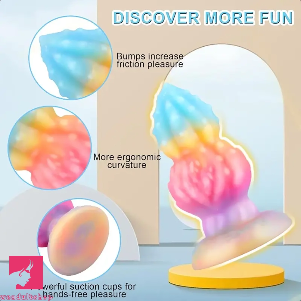 4.8in 5.1in Thick Butt Plug Realistic Silicone Knot Dildo Anal Clit Adult Toy