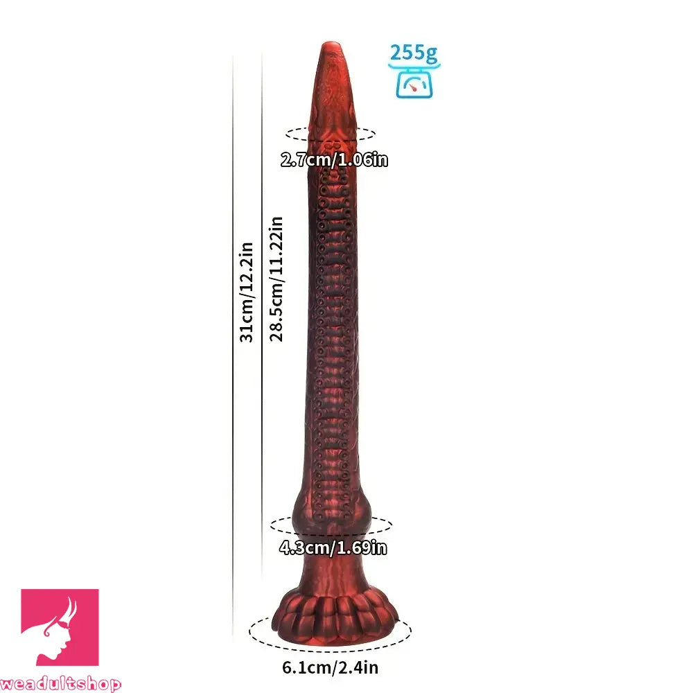 12.2in Silicone Monster Snake Octopus Dildo Prostate Training Adult Sex