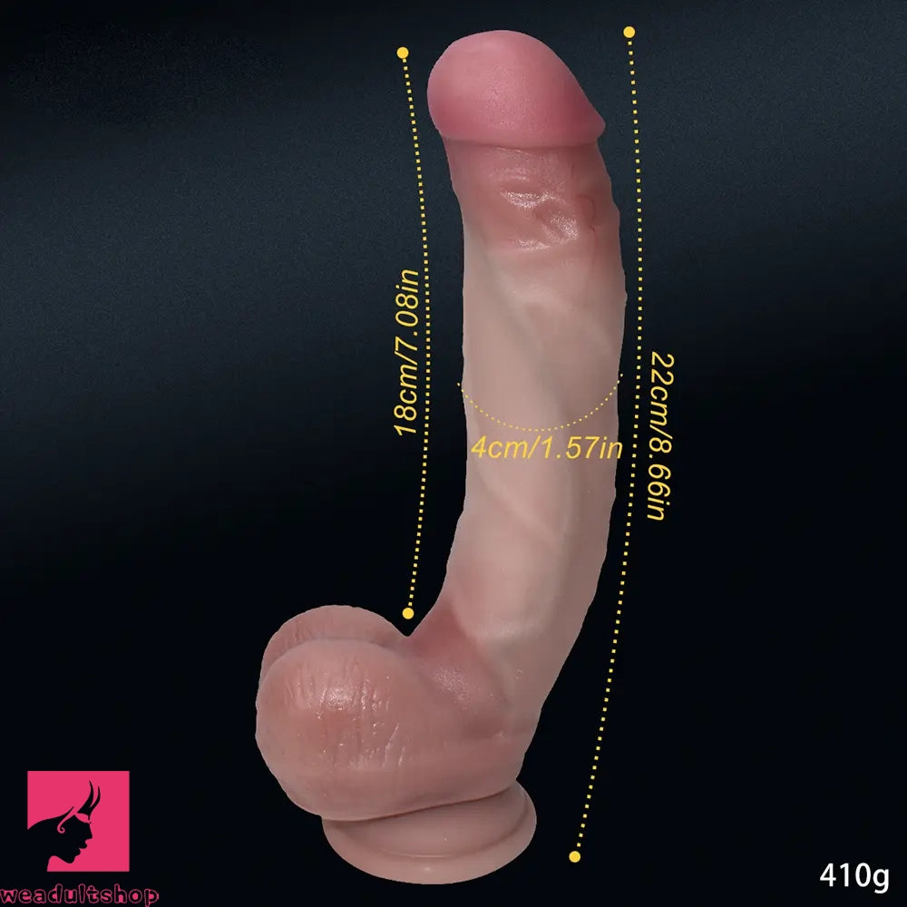 8.66in Female Silicone Soft Super Realistic Dildo For Women Big Penis