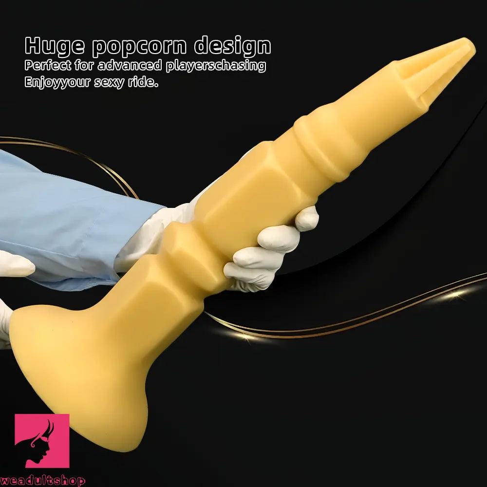 12.6in 14.56in 17.71in Pointed Tip Huge Long Silicone Soft Butt Plug Cock Dildo