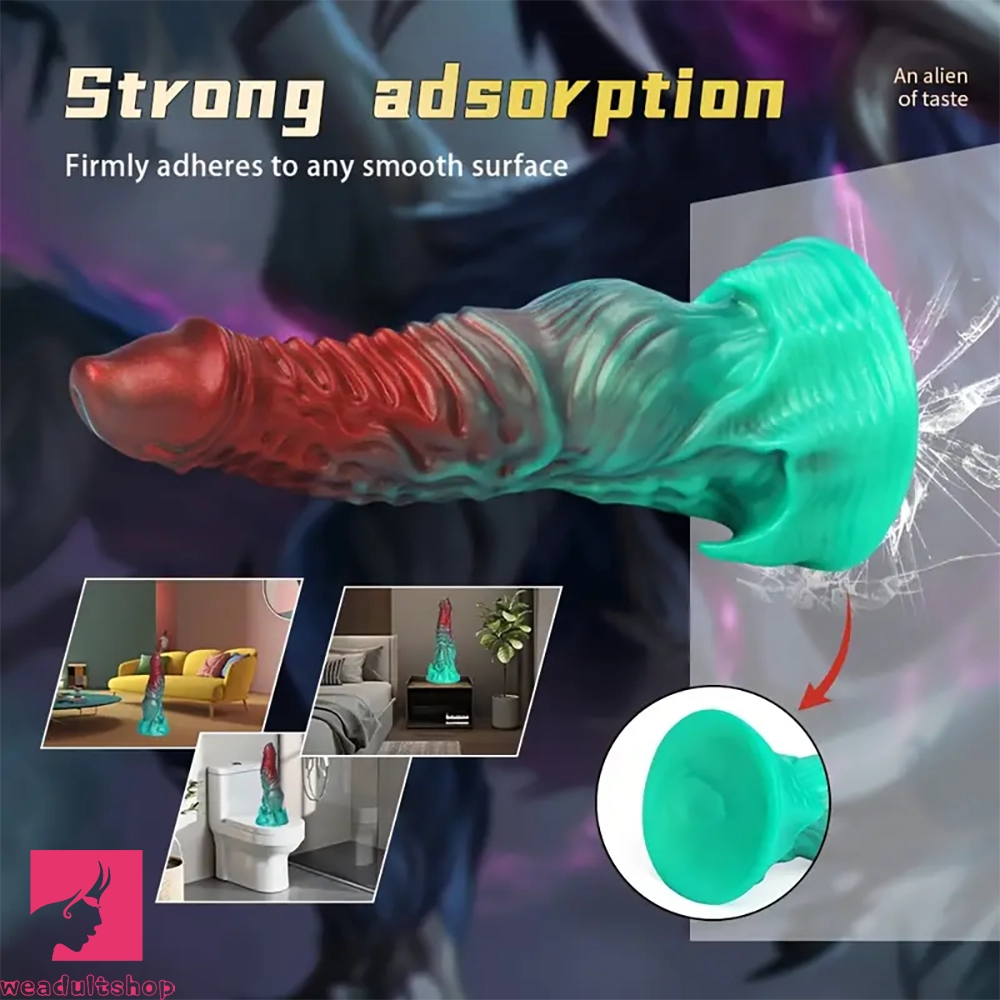 8.26in Devil Alien Monster Tentacle Silicone Dildo For Dilation Anal Plug