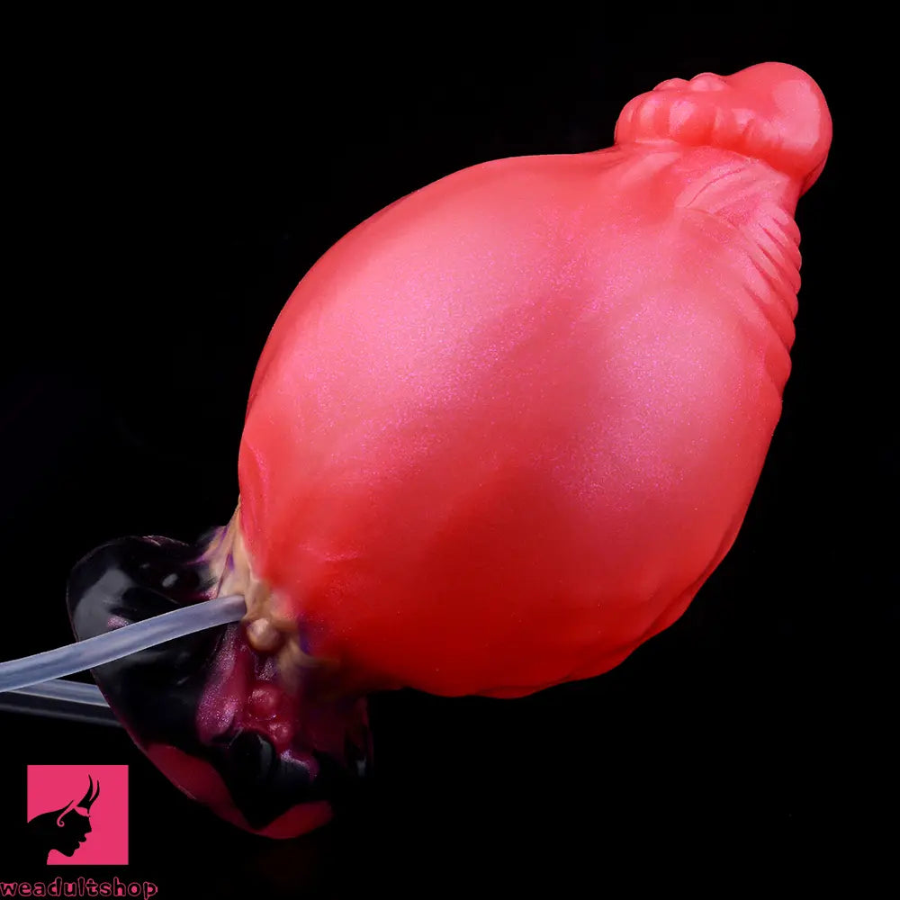 5.51in Fantasy Odd Silicone Soft Inflatable Spraying Water Dildo For Anus