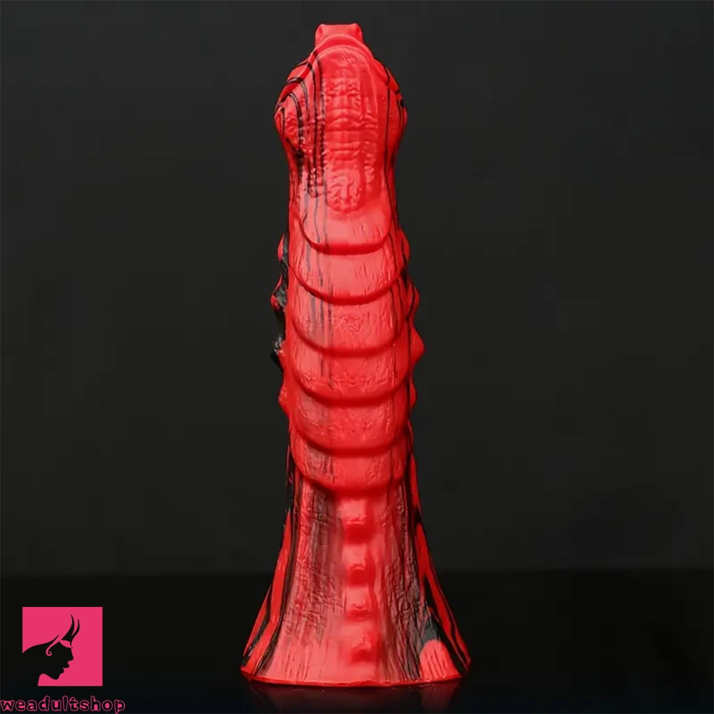 8.66in Thick Silicone Anal Plug Fantasy Dildo With Suction Cup Clit Toy