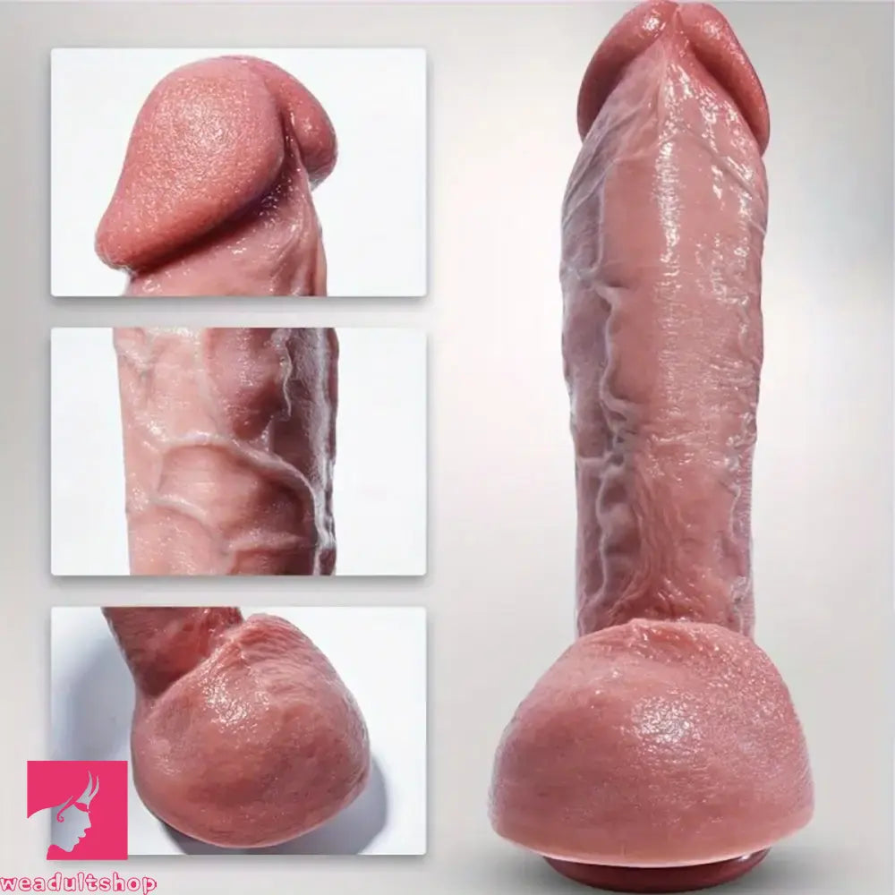 11in Huge Thick Lifelike Large Silicone Dildo With Wide Ball Curved Waves