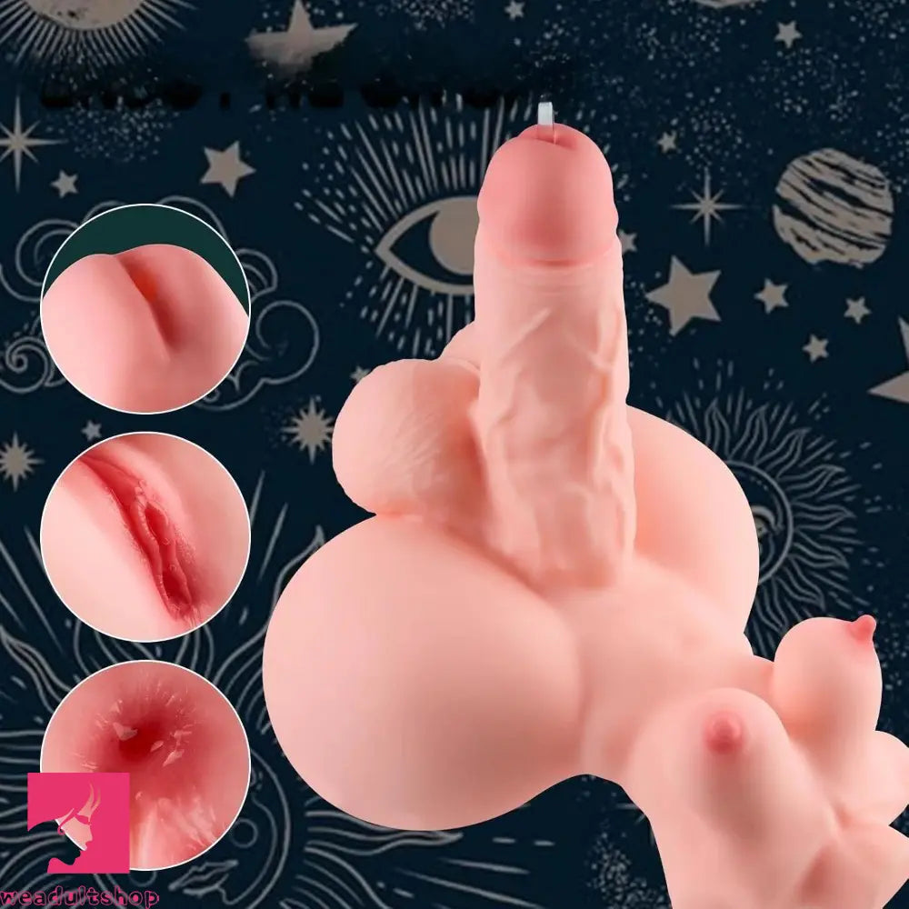 5.51in Realistic Dildo Shemale Sex Torso with Breasts Anal Sex Men Love