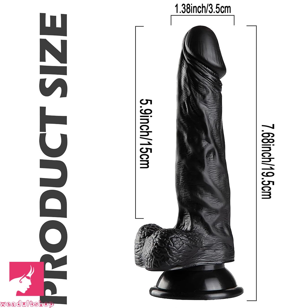 7.68in Realistic Dildo Female Vagina G-spot Stimulator Vaginal Massager