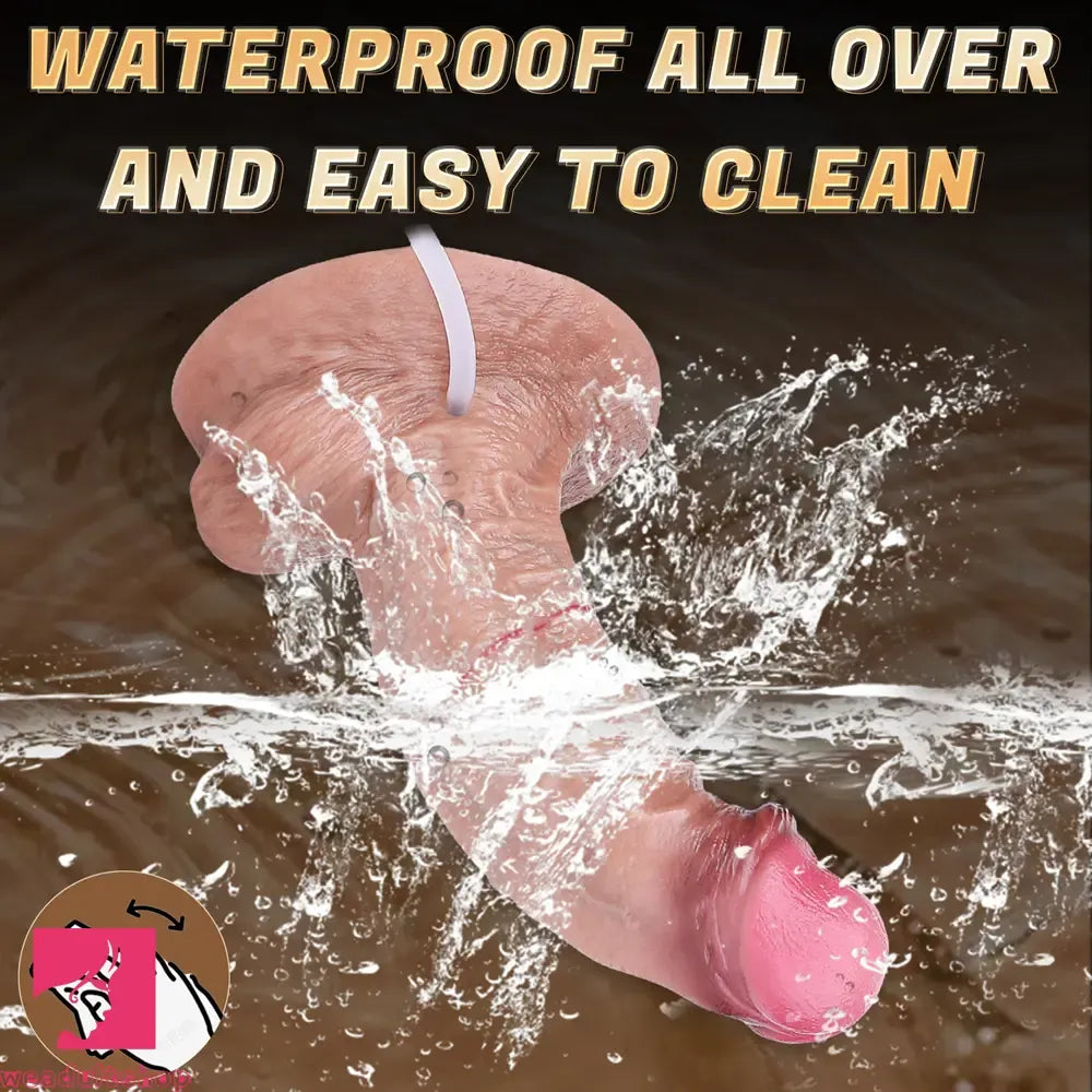 7.01in Double Density Silicone Soft Ejaculating Real Veins Cock Real Dildo