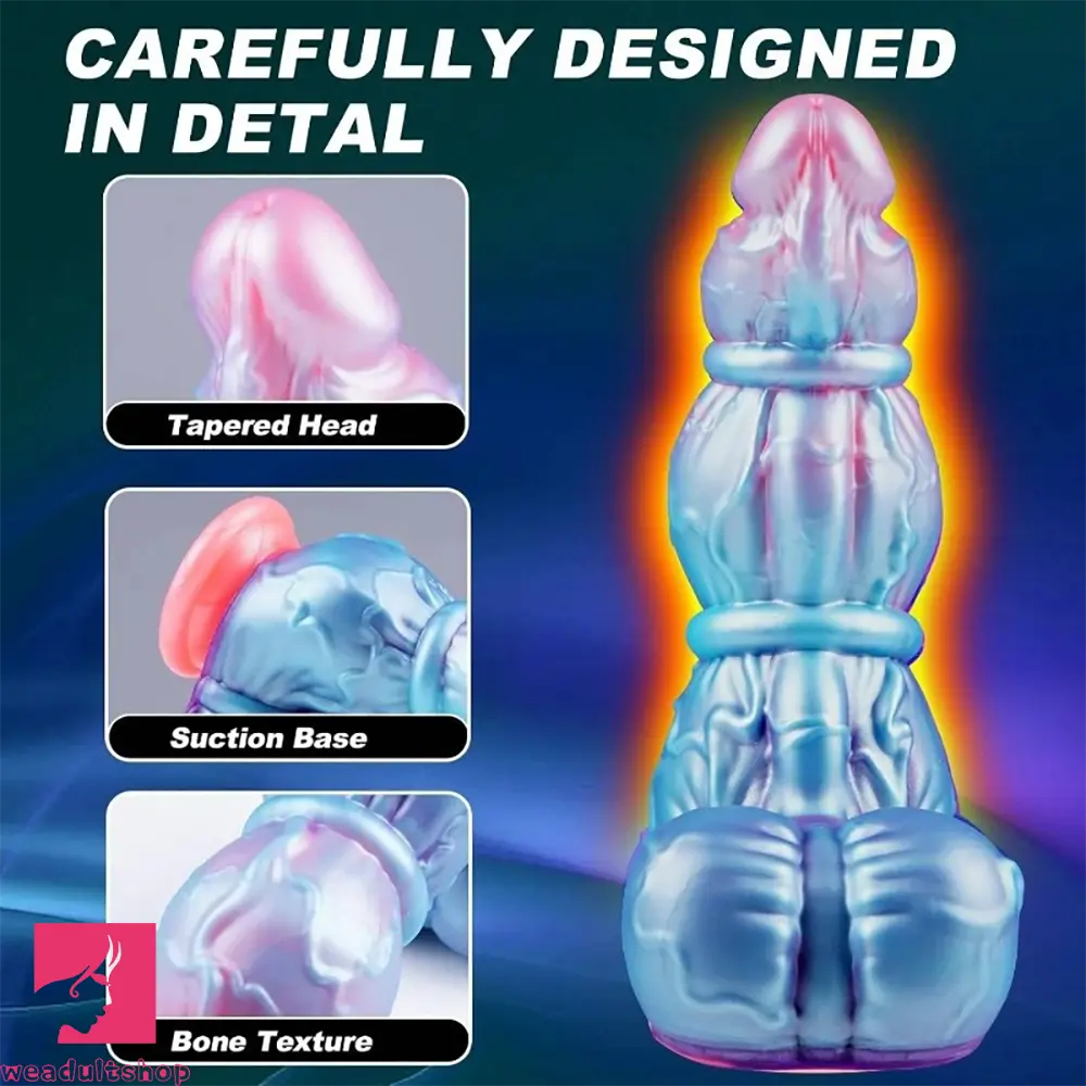 10.6in Huge Monster Knot Thick Silicone Fantasy Soft Dildo Suction Cup Toy