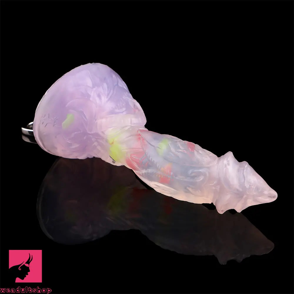 4.72in 5.9in 7.08in 8.66in Silicone Fantasy Soft Women Dildo With Key Chain